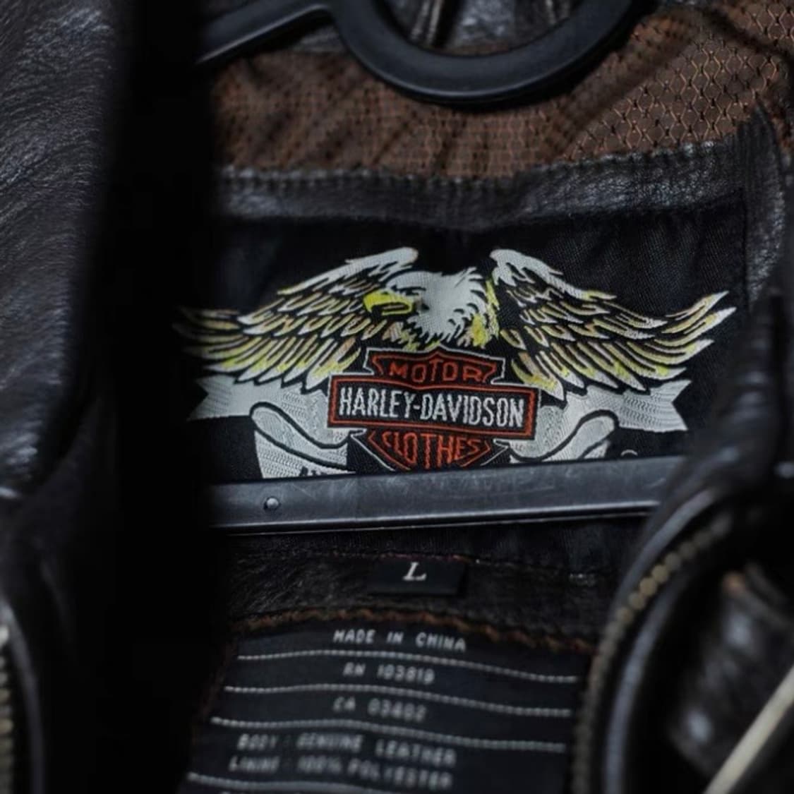 Harley Davidson 리얼 카우하이드 바이커 자켓 표기 사이즈 - 상품이미지3