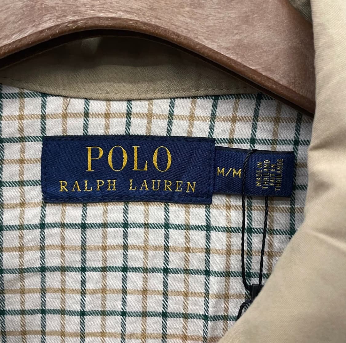 00s 폴로 랄프로렌 스윙탑 자켓 체크 라이닝 오리지널 블루종 상품이미지4