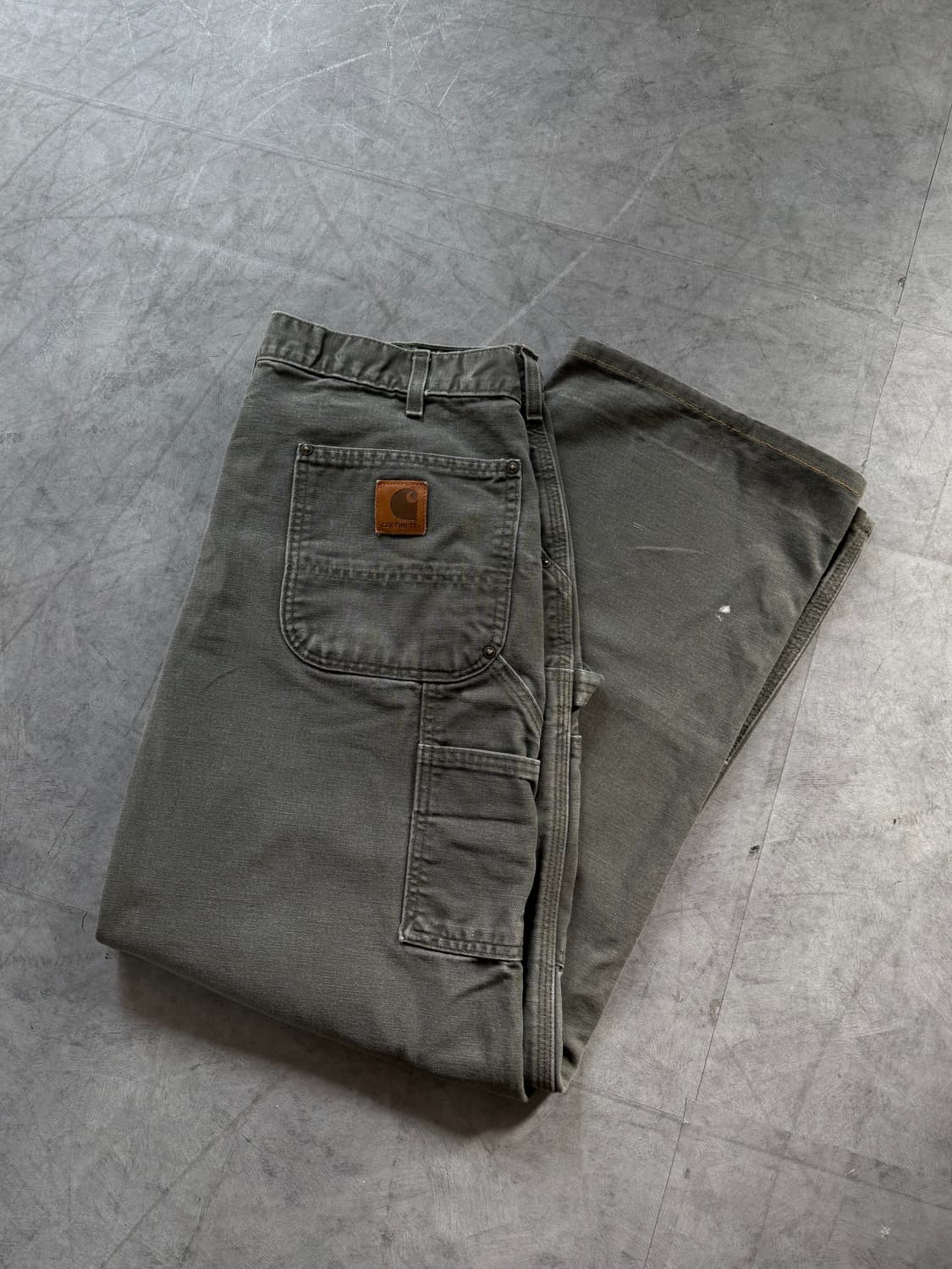 Carhartt 칼하트 더블니 카키 팬츠 상품이미지2