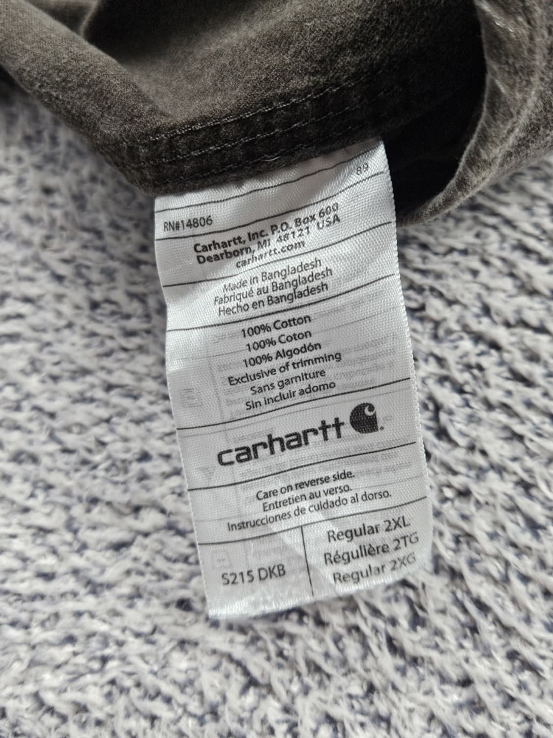 칼하트 오리지널 헤비 코튼 워크 셔츠 ( 2XL ) / 10329  상품이미지7