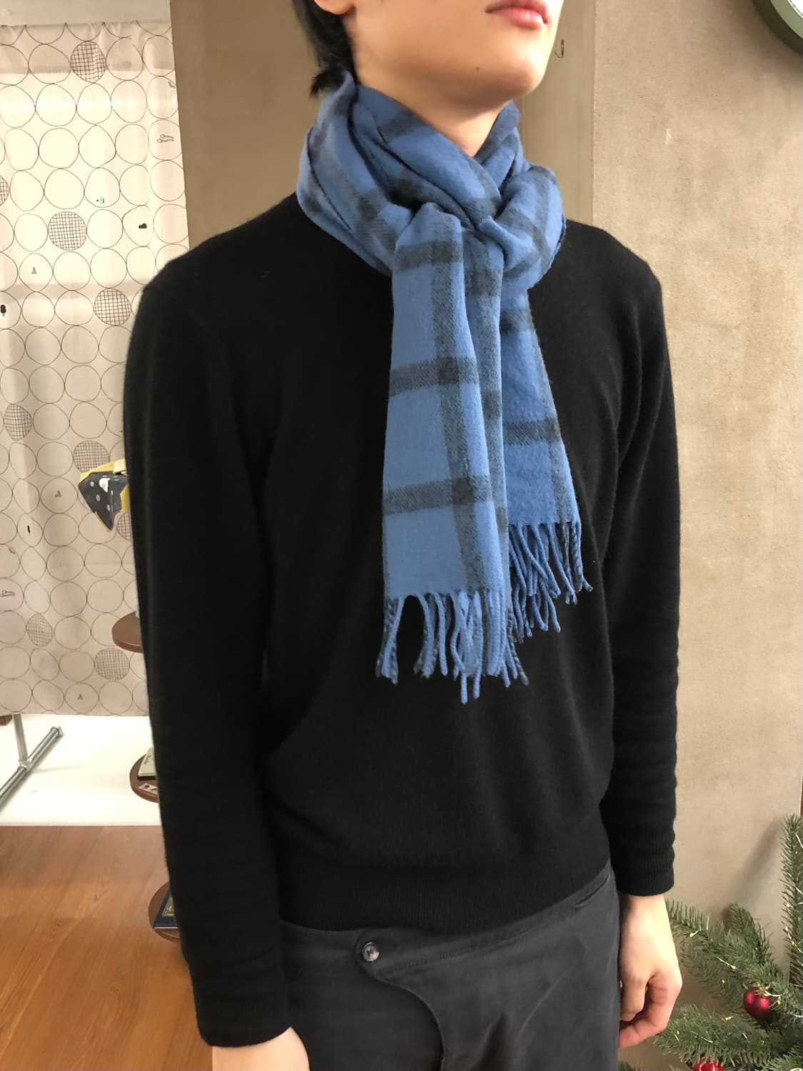 Comme des garcons shirt 체크 머플러  상품이미지2