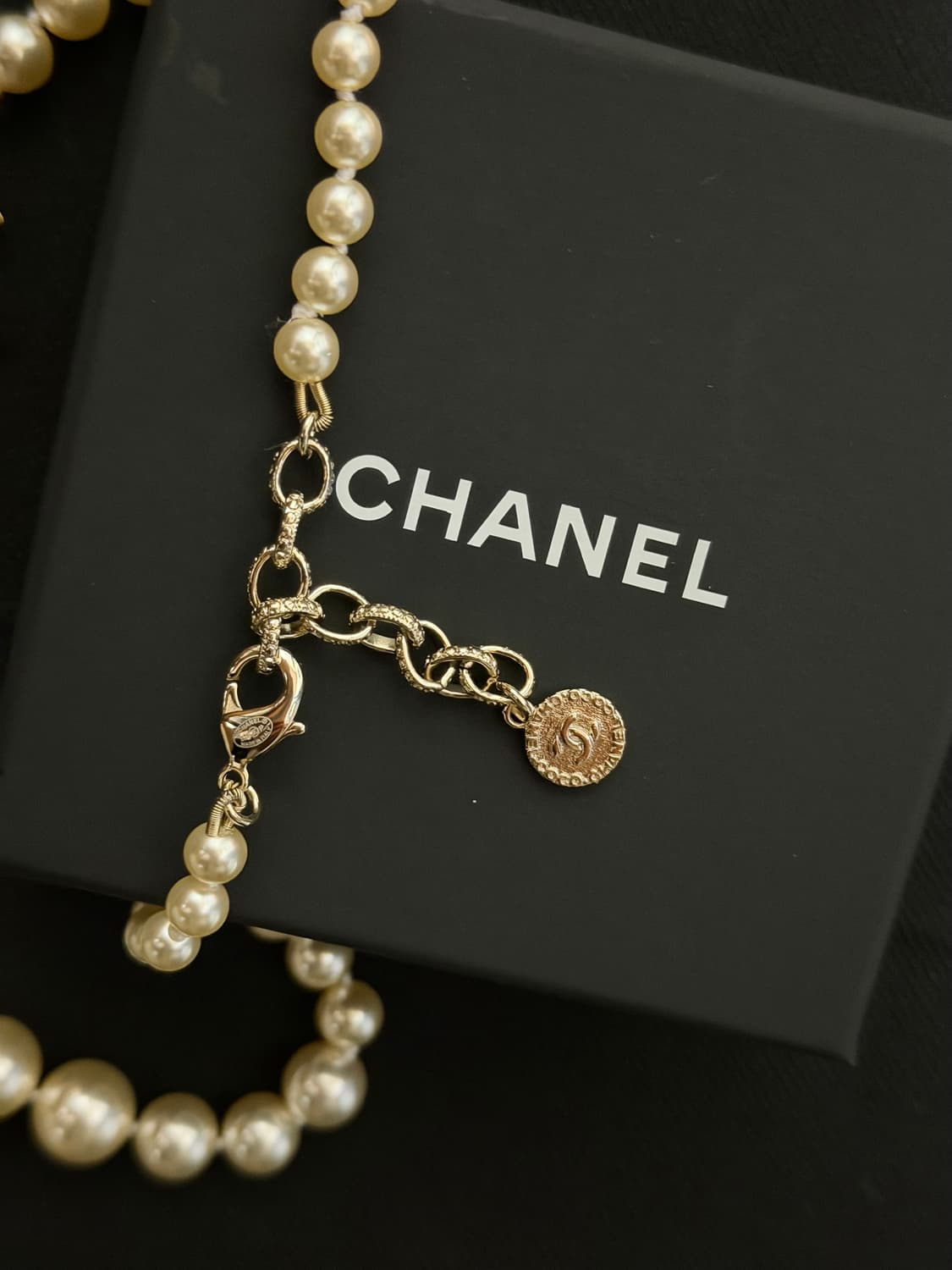 샤넬 정품 CC 빈티지 진주 업사이클링 네크리스 상품이미지7