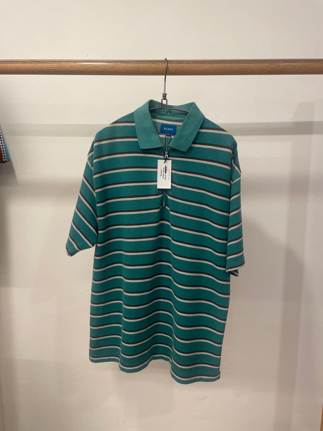 BEAMS stripe zip-up 상품이미지1