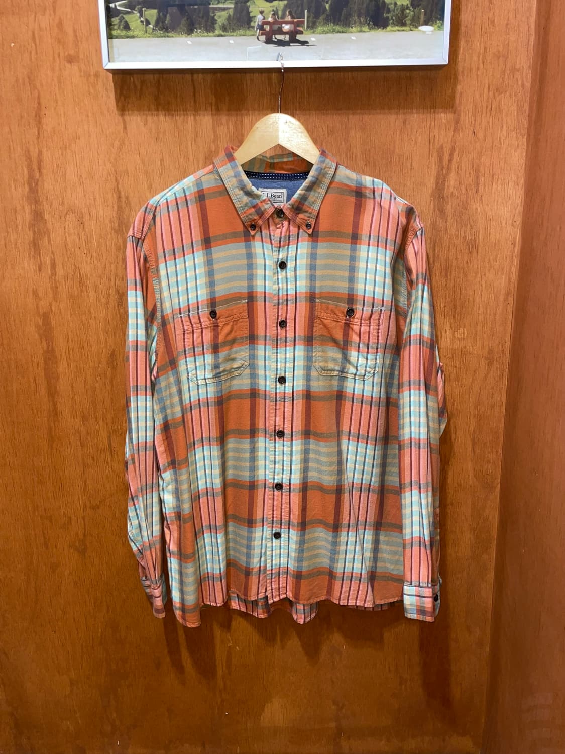 (XL) L.L.Bean 엘엘빈 체크 셔츠 상품이미지3