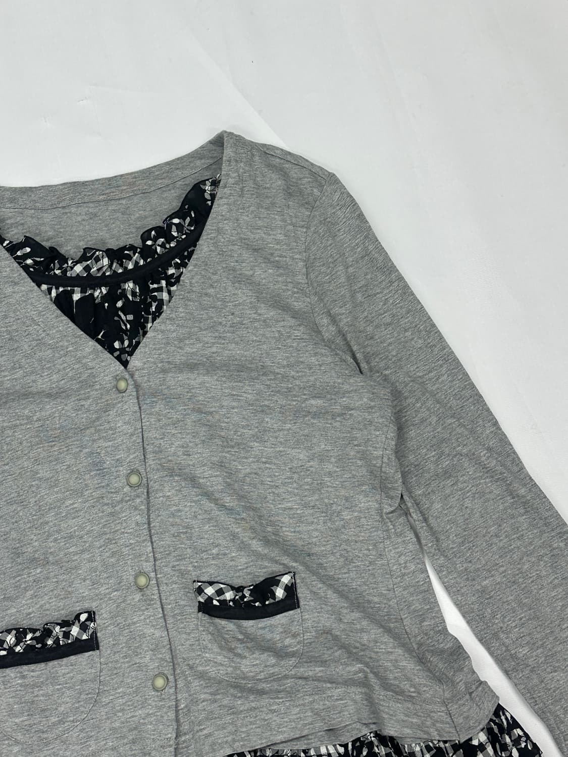 🖤하구미의 레이어드 원피스🖤 블랙 마계 고딕풍 가디건 고스로리 상품이미지4