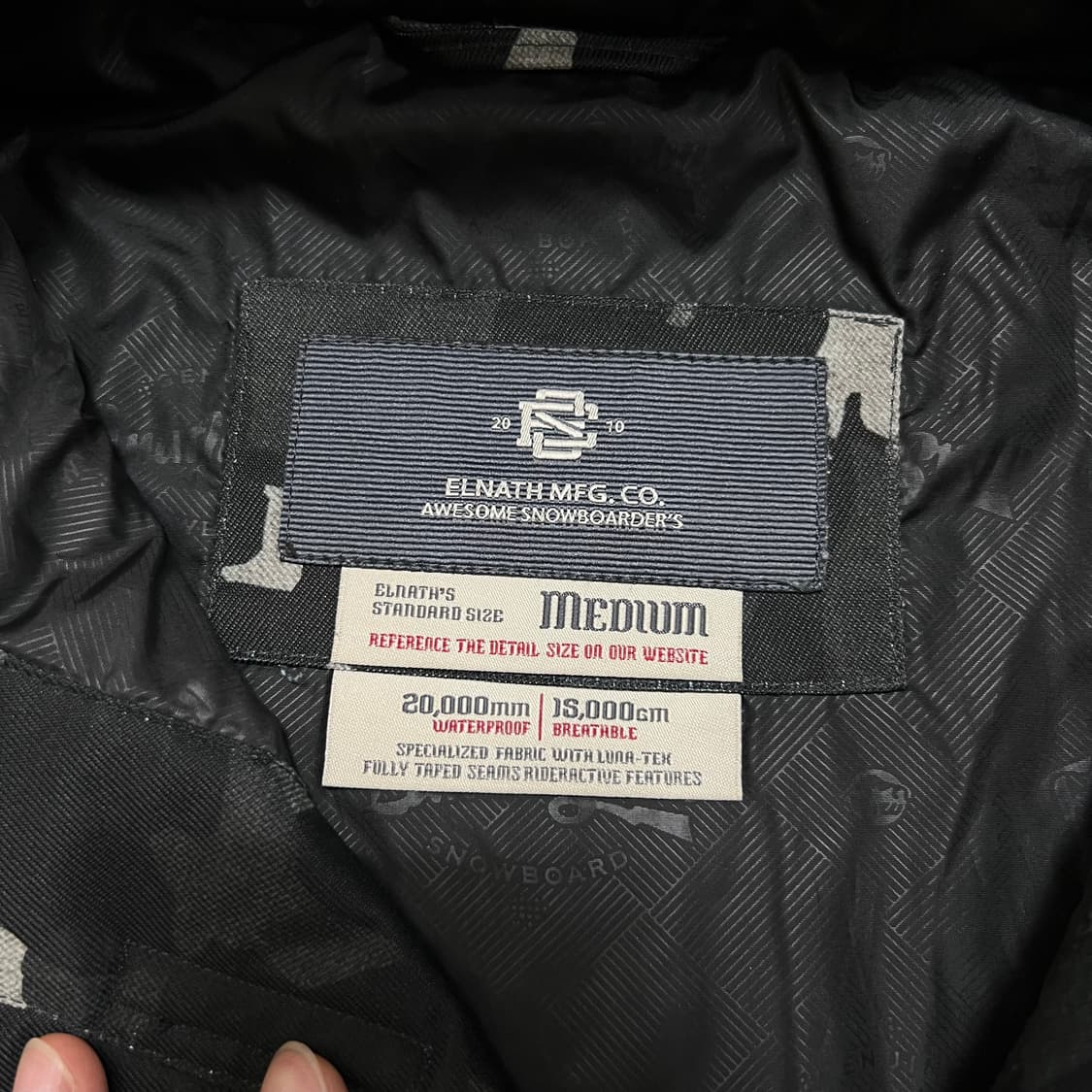 엘나스 밀리터리 와펜 스키복 보드복 스키점퍼 [카모플라쥬] M/95 상품이미지7