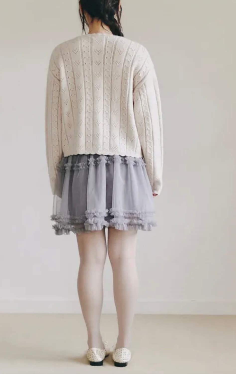 셀리테일즈 HANDMADE FLOWER BUTTON CARDIGAN 상품이미지5