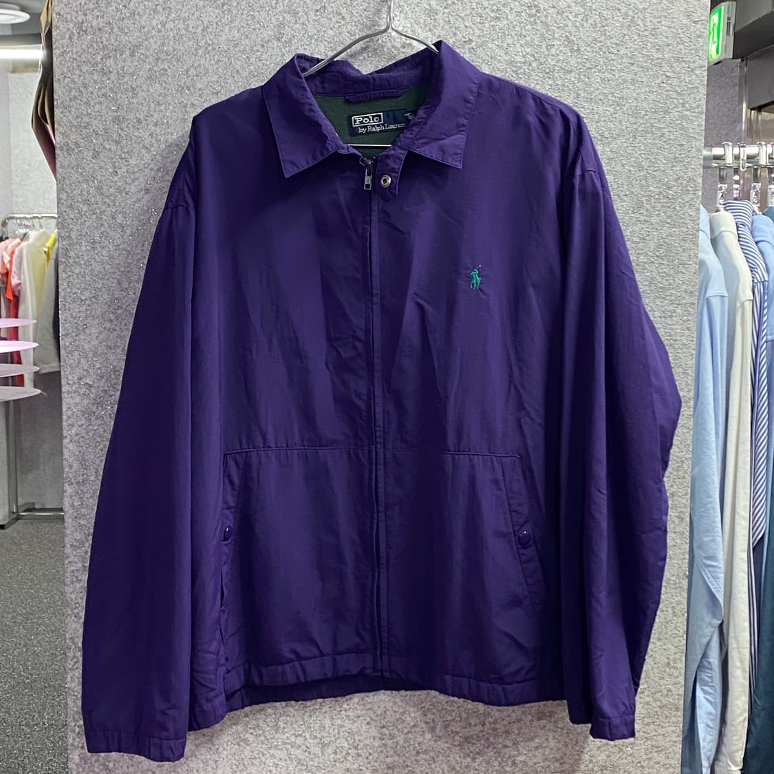 폴로 90s 나일론 퍼플 스윙톱 자켓 B3111 상품이미지2