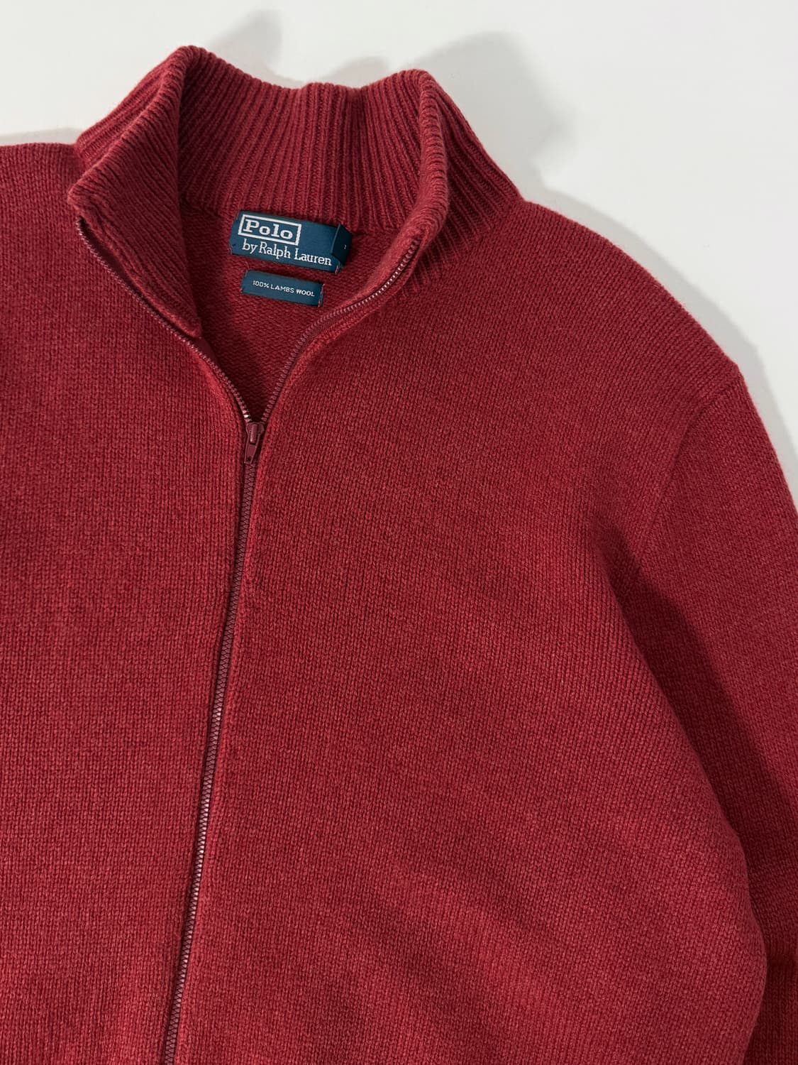 폴로 랄프로렌 90‘s 루즈핏 램스울 니트 집업 상품이미지3