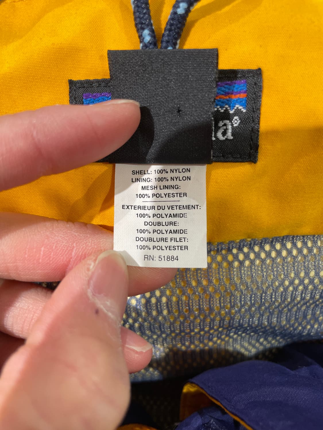 파타고니아 옐로우 나일론 마운틴 자켓 상품이미지8