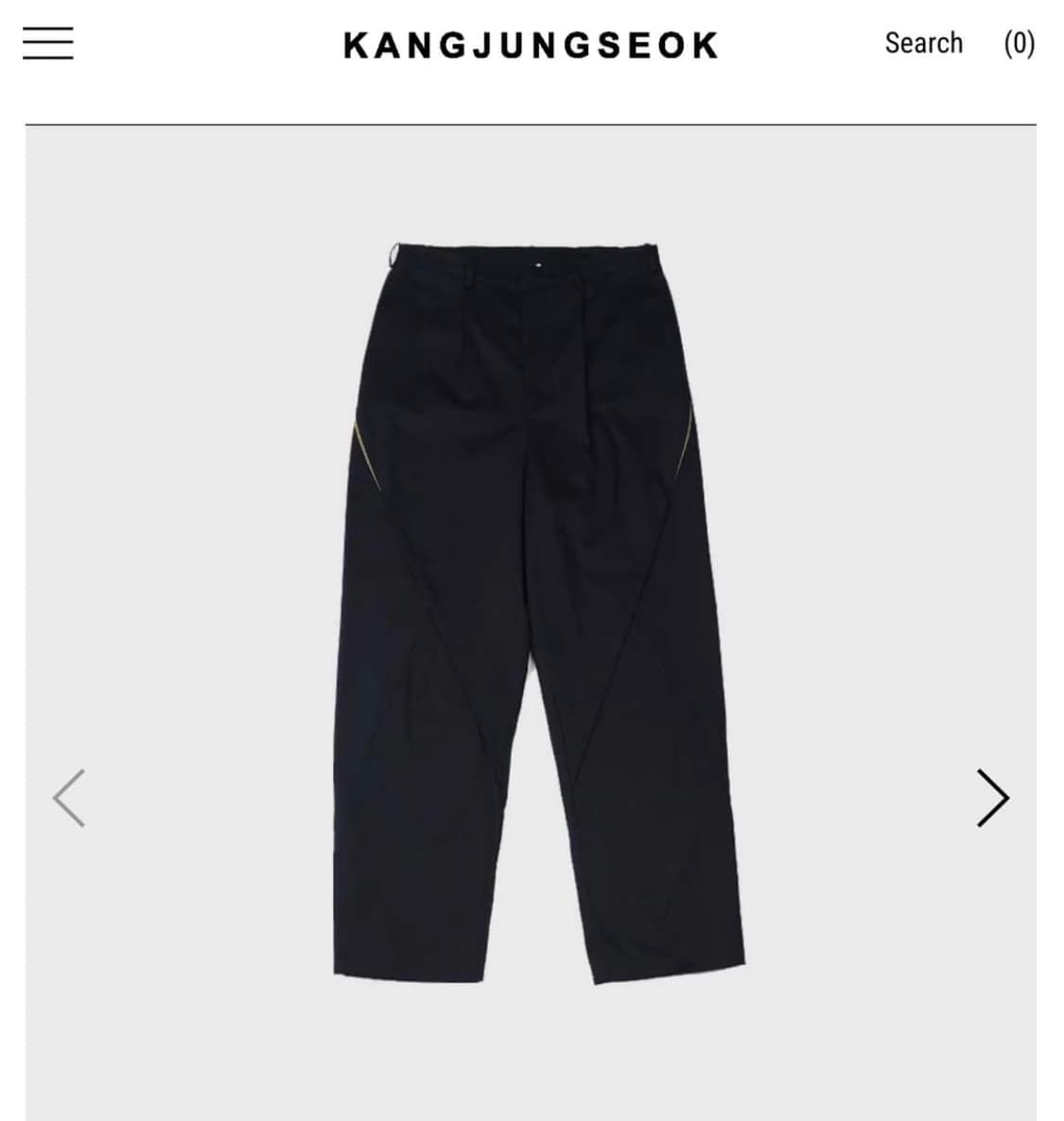 (3) 강정석 CONCEALED TROUSERS NAVY 상품이미지1