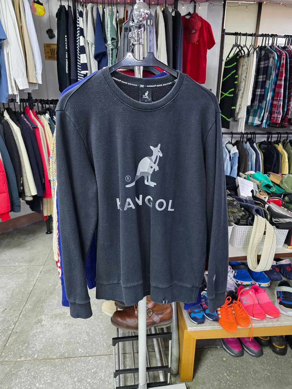 캉골 블랙 맨투맨 (1300) 상품이미지1