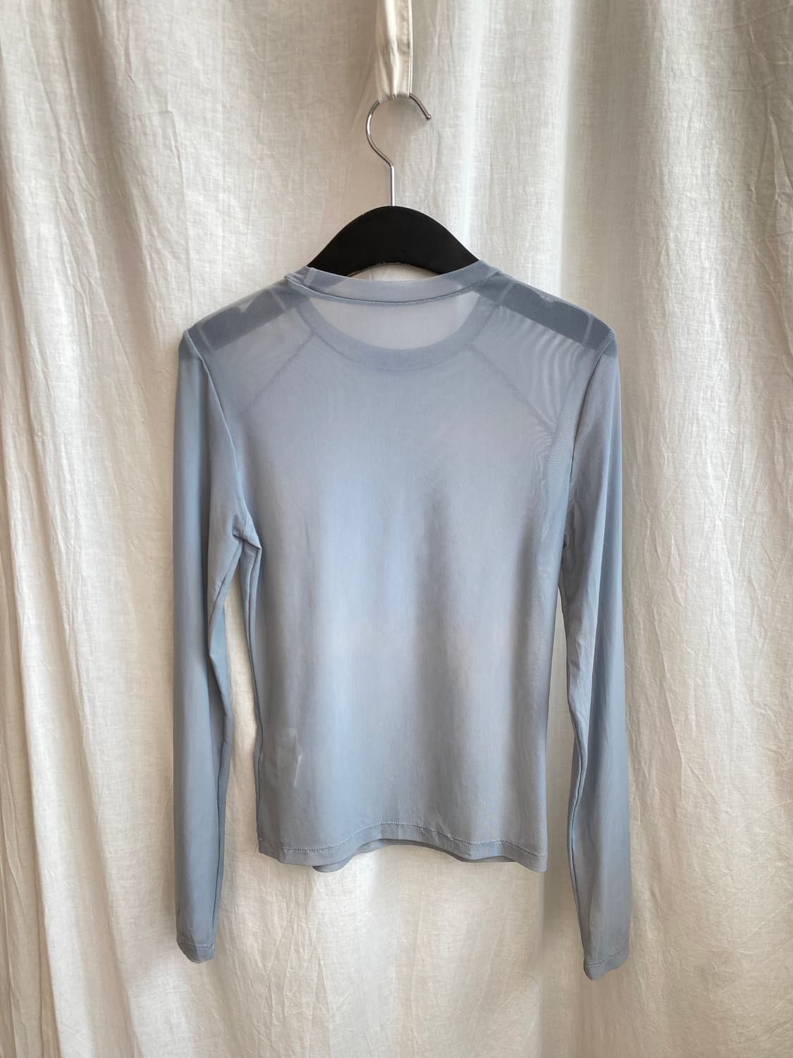 SHEIN 블루그레이 시스루탑(XS) 상품이미지2