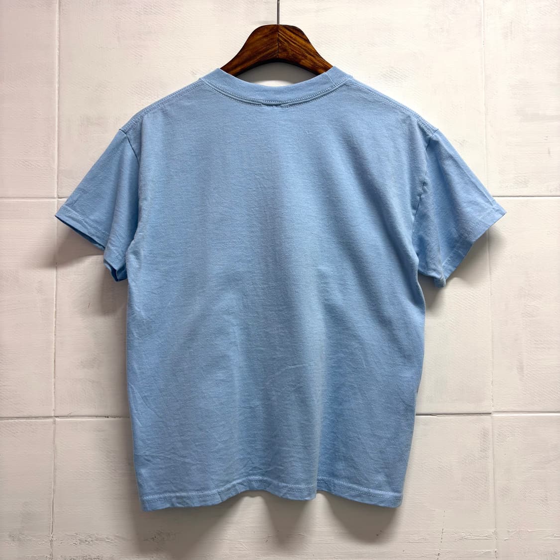 90s Hanes 헤인즈 하늘색 빈티지 반팔티 티셔츠 L 상품이미지8