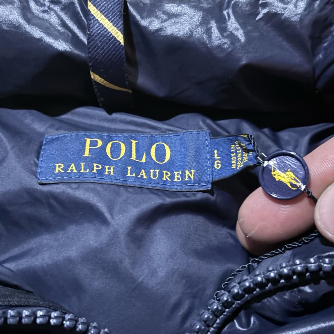 폴로 랄프로렌 퍼프 다운 패딩 네이비 상품이미지6