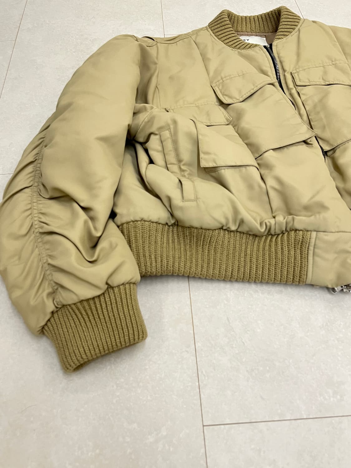 IEY 4 pocket bomber jacket beige 상품이미지2