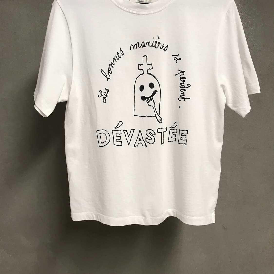 데바스테 화이트 반팔 티셔츠 36(W) 상품이미지3