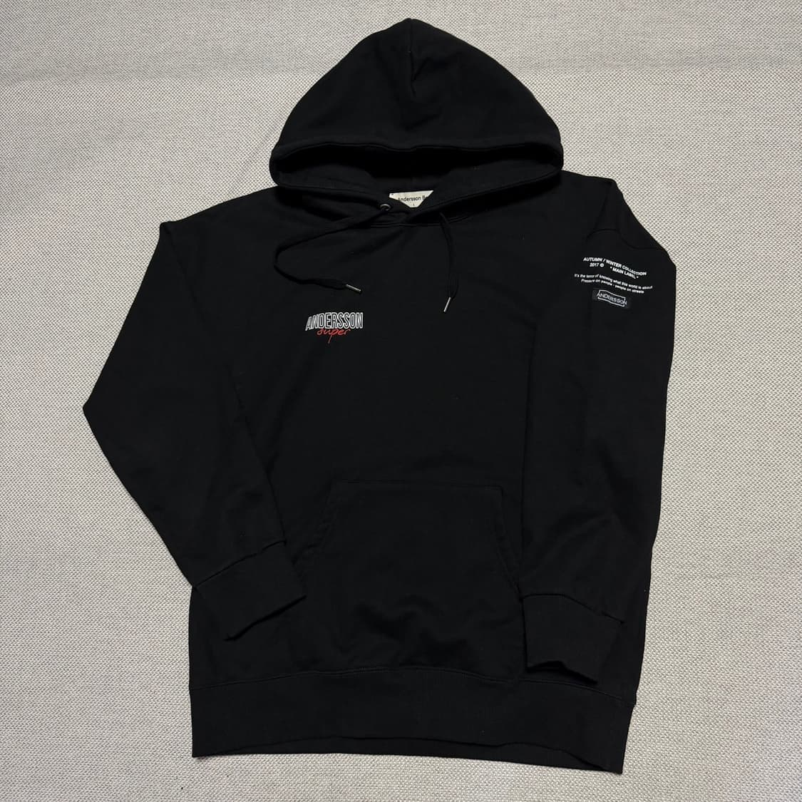 앤더슨벨 17fw 빅로고 후드티 상품이미지1