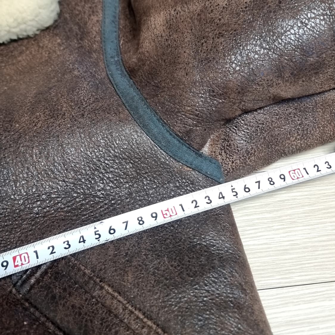 b3 무스탕 천연 양가죽 양털 브라운(100) 상품이미지10