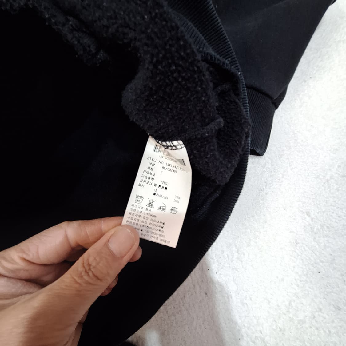 라이프워크  기모후드집업F 상품이미지3