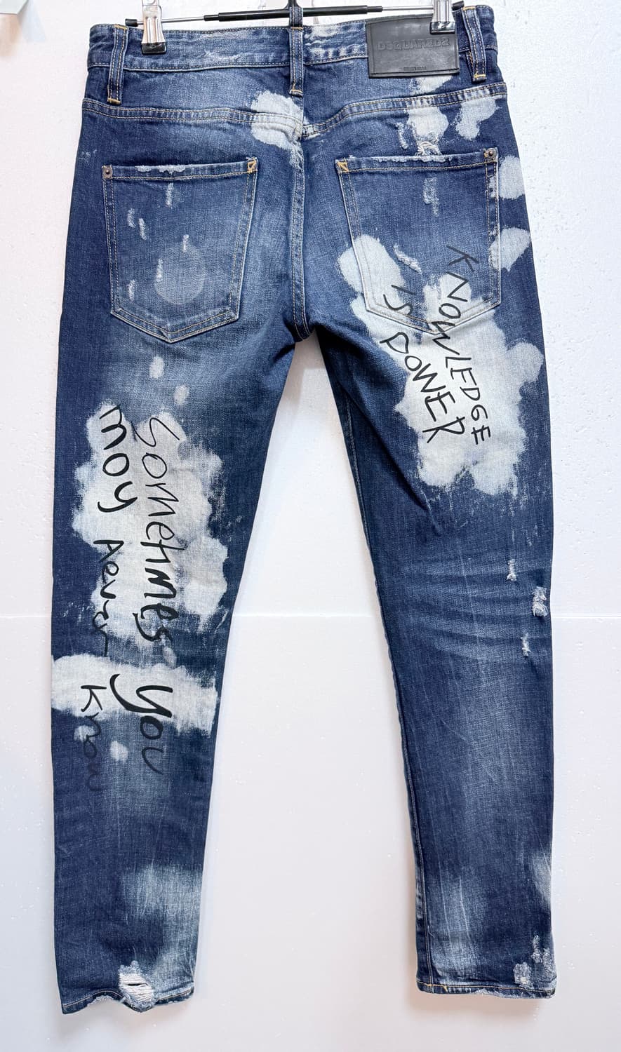 DSQUARED2 디스퀘어드2 그래피티 디스트로이드 슬림 데님 팬츠 46 상품이미지6