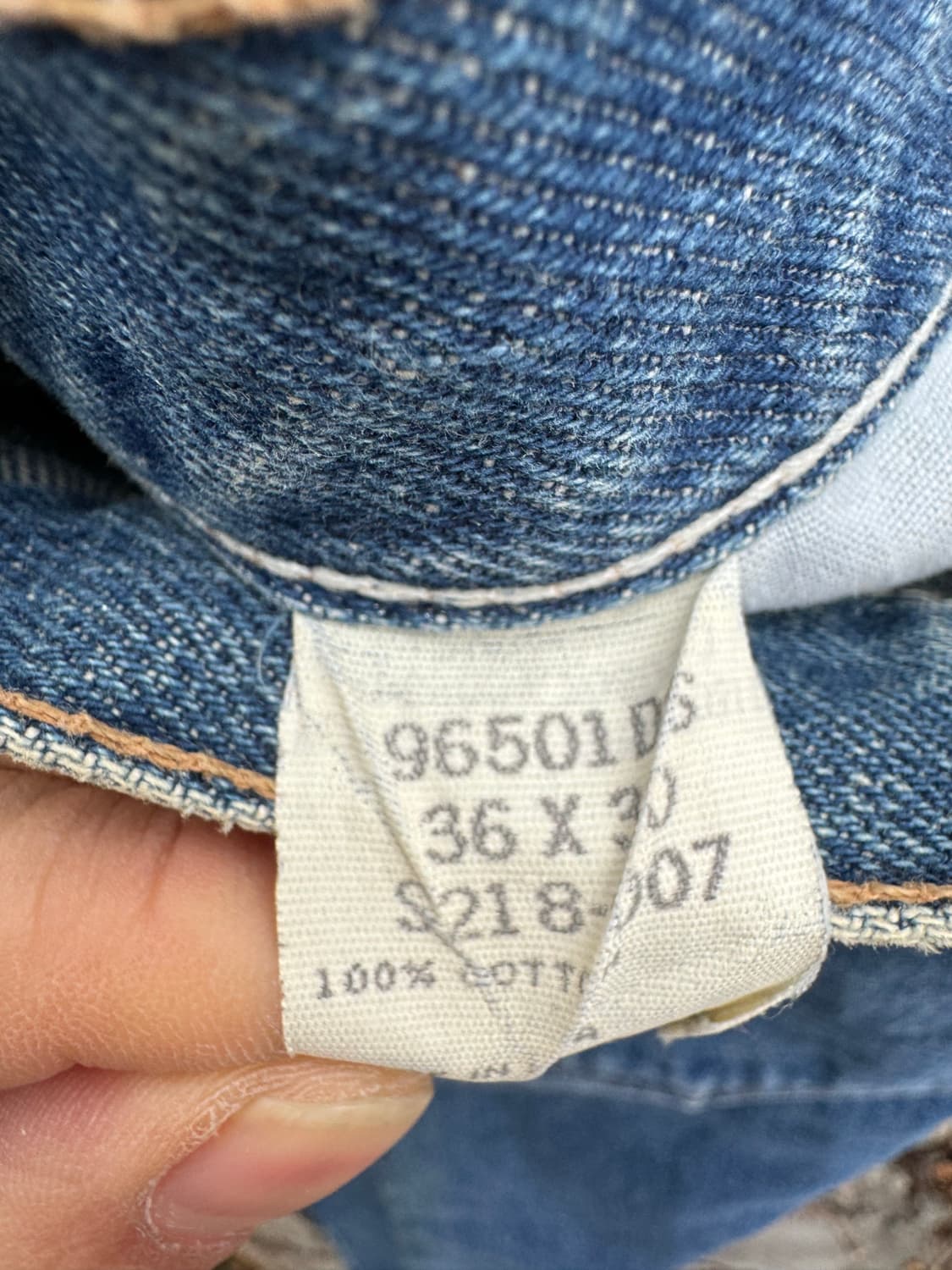 90s 랭글러 usa 빈티지 96501ds 테이퍼드핏 데님 팬츠 상품이미지7