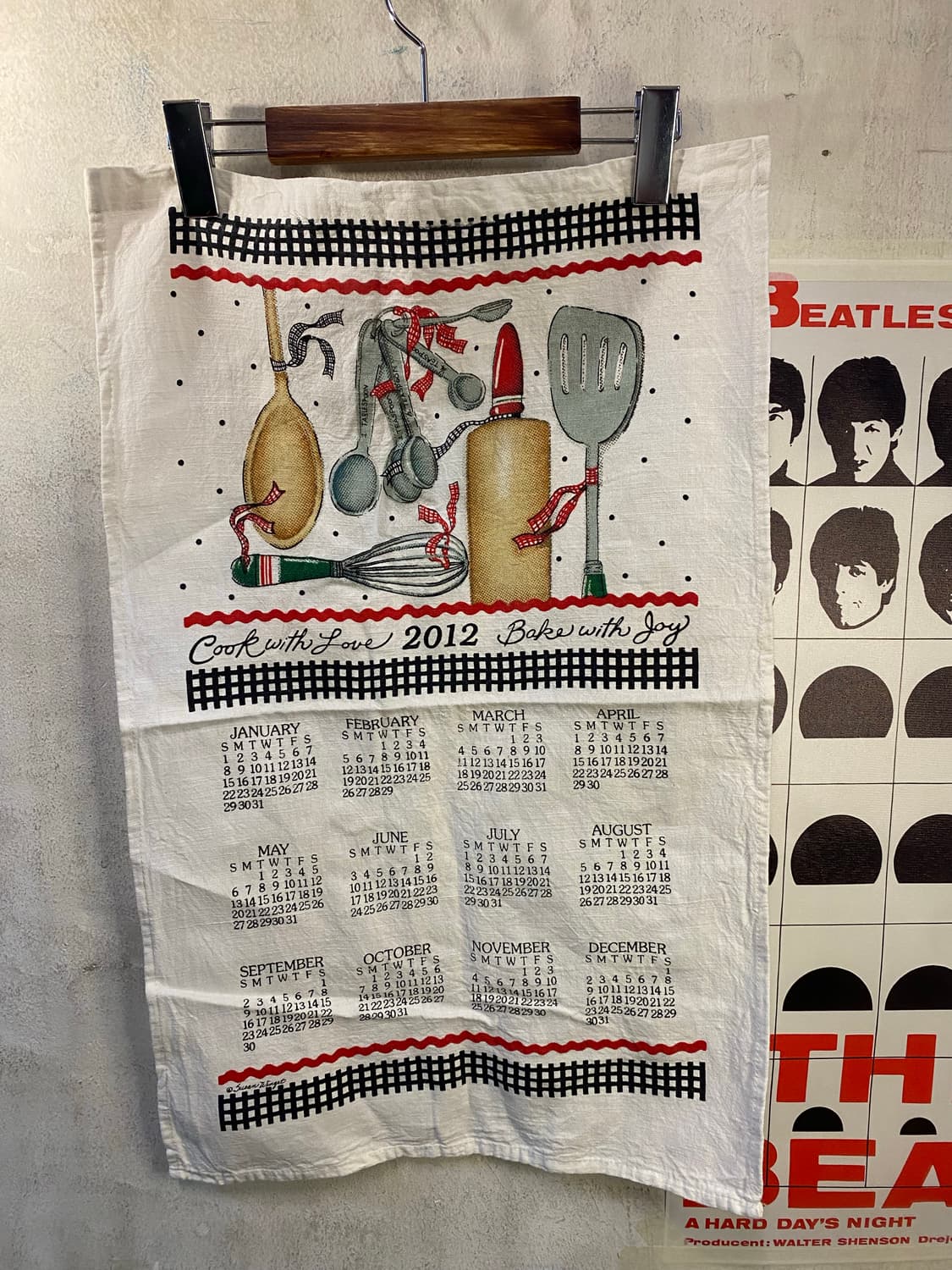 ☕️유럽 티타월 캘린더패브릭 상품이미지1