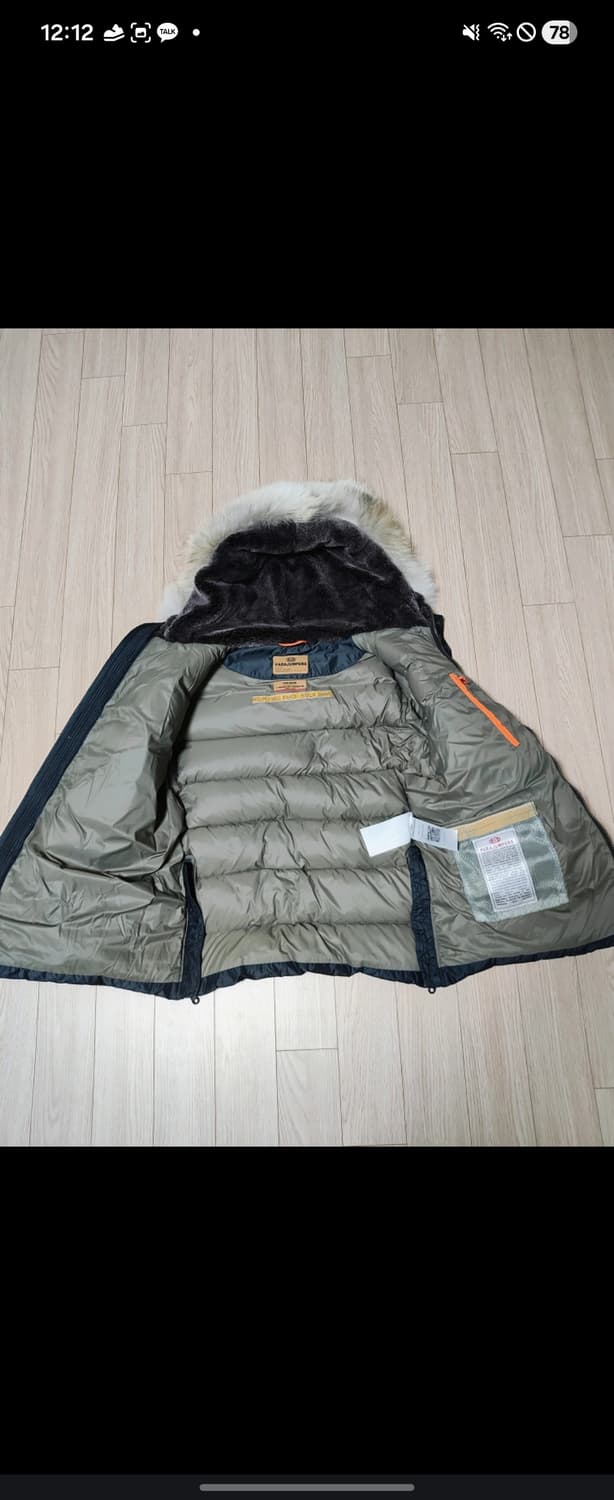 새상품 파라점퍼스 코요테퍼 다운 패딩 점퍼 S 상품이미지3