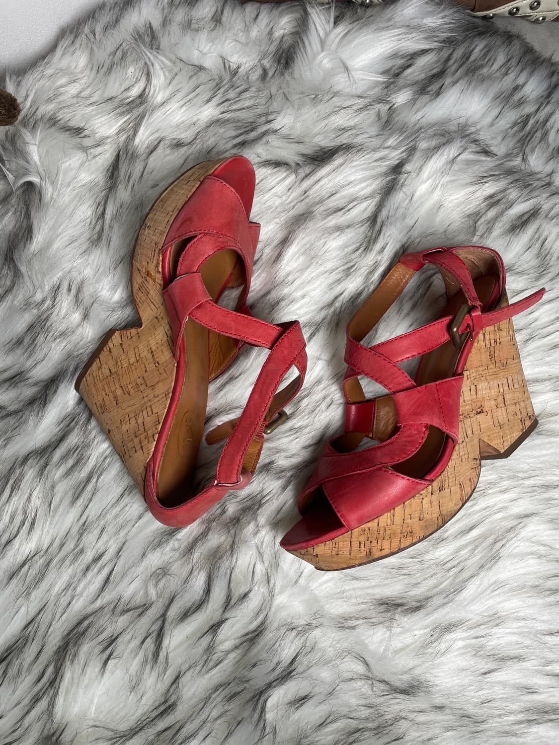 Ash 레드 샌들 힐 상품이미지4