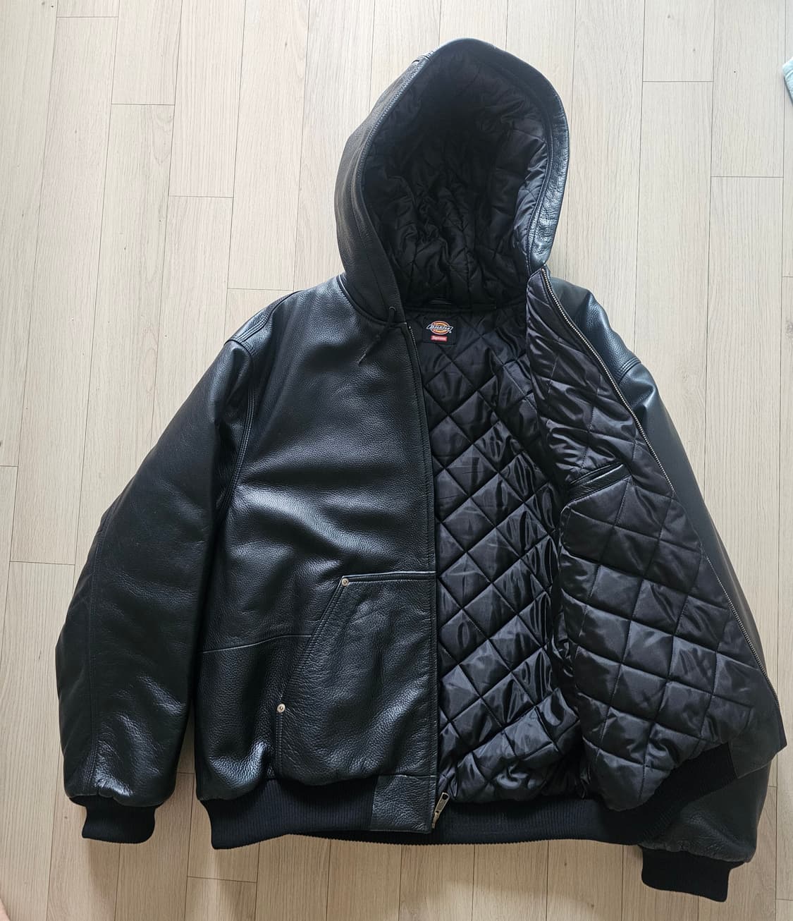 슈프림 디키즈 24FW 레더 워크 자켓 XL 상품이미지4