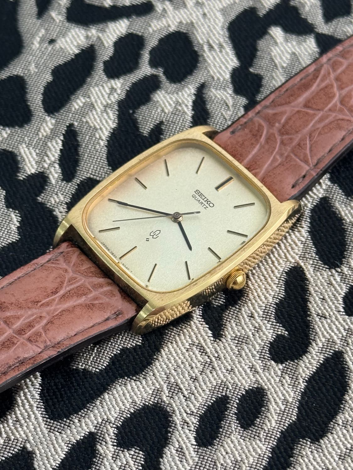 80s 빈티지 세이코 탱크 골드 상품이미지2