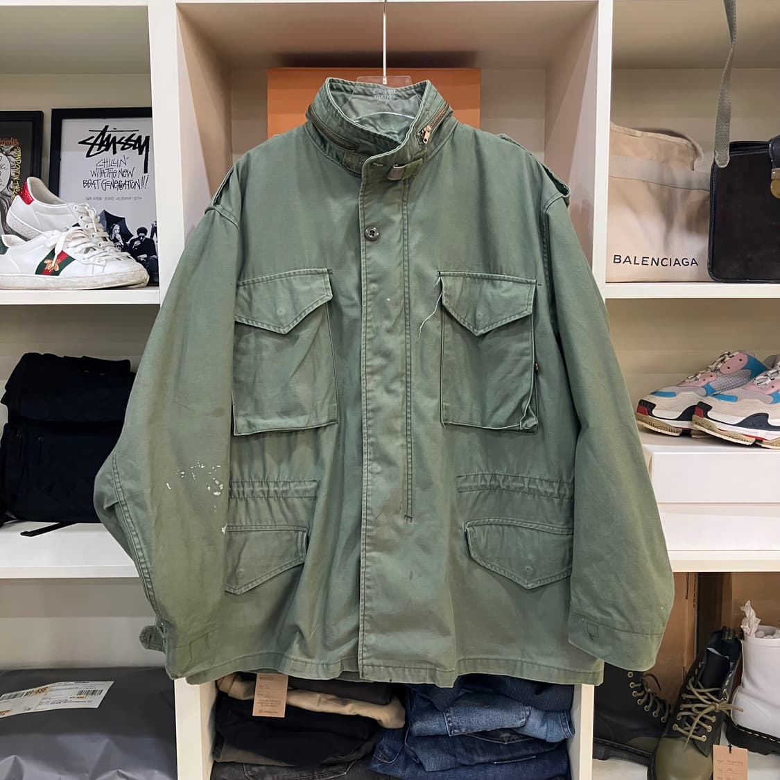 알파인더스트리 카키 M-65 필드 자켓 L 상품이미지1