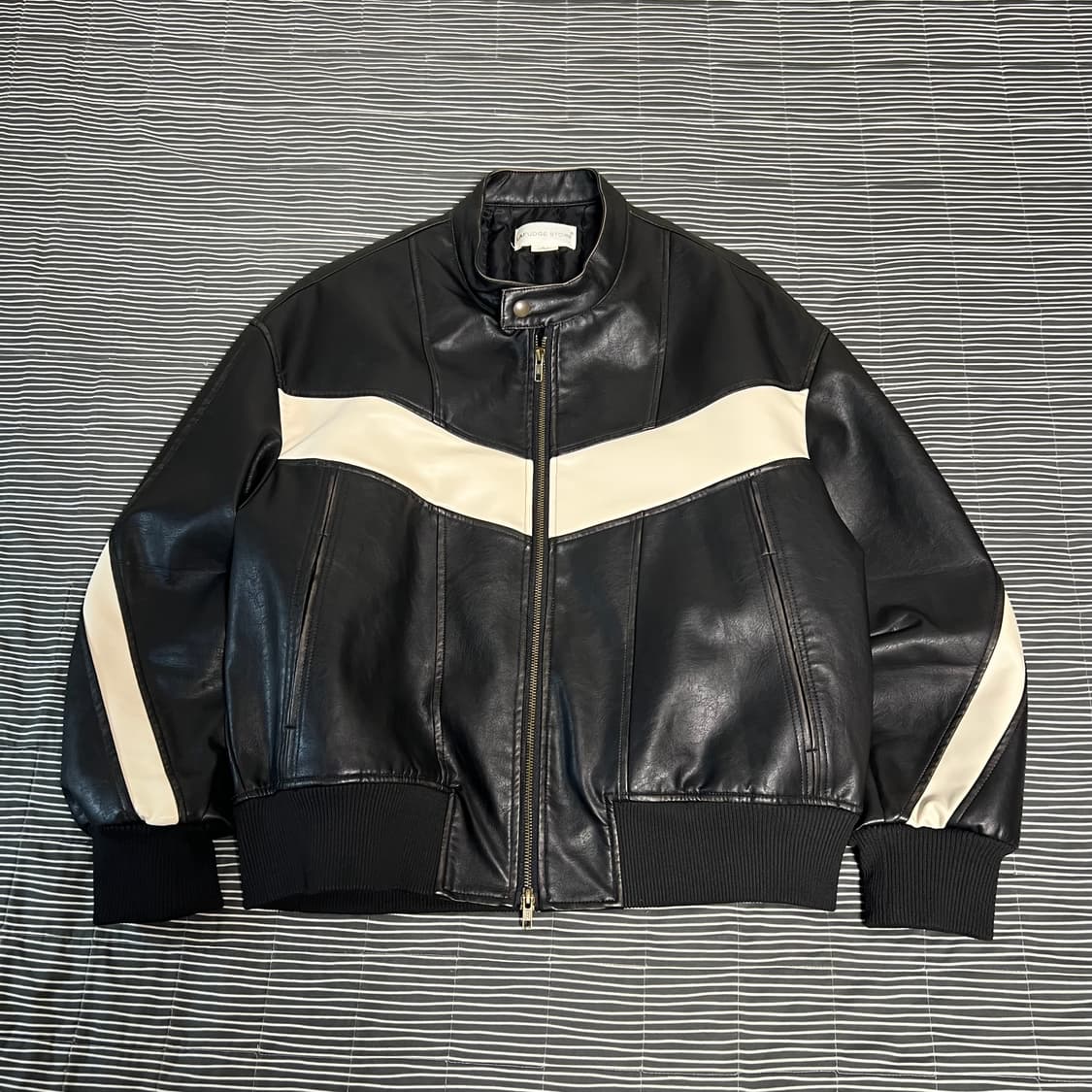 라퍼지 버프워시 인시전 바이커 자켓 L 상품이미지1