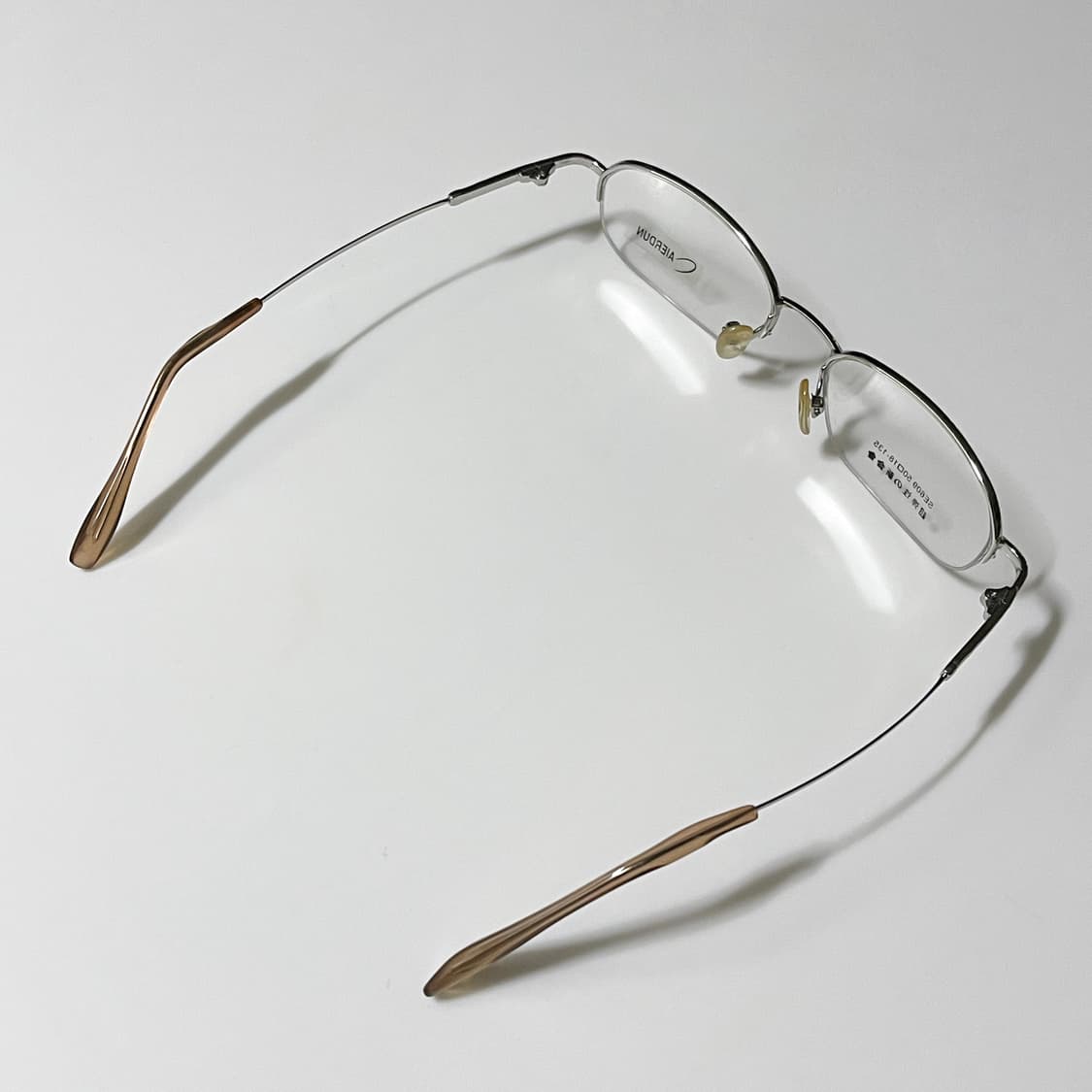 빈티지 은 반무테 안경 상품이미지4
