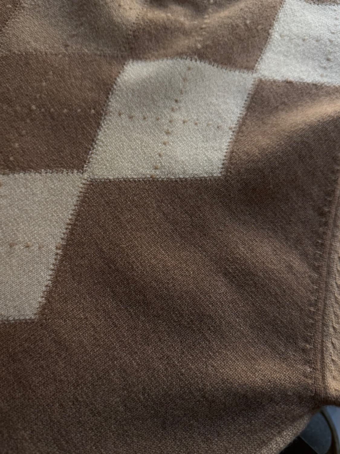 인타르시아 캐시미어 아가일 니트 100 상품이미지7