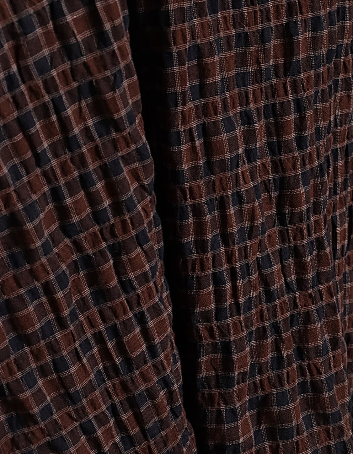 DISCOAT Shirring Check One-Piece 상품이미지6