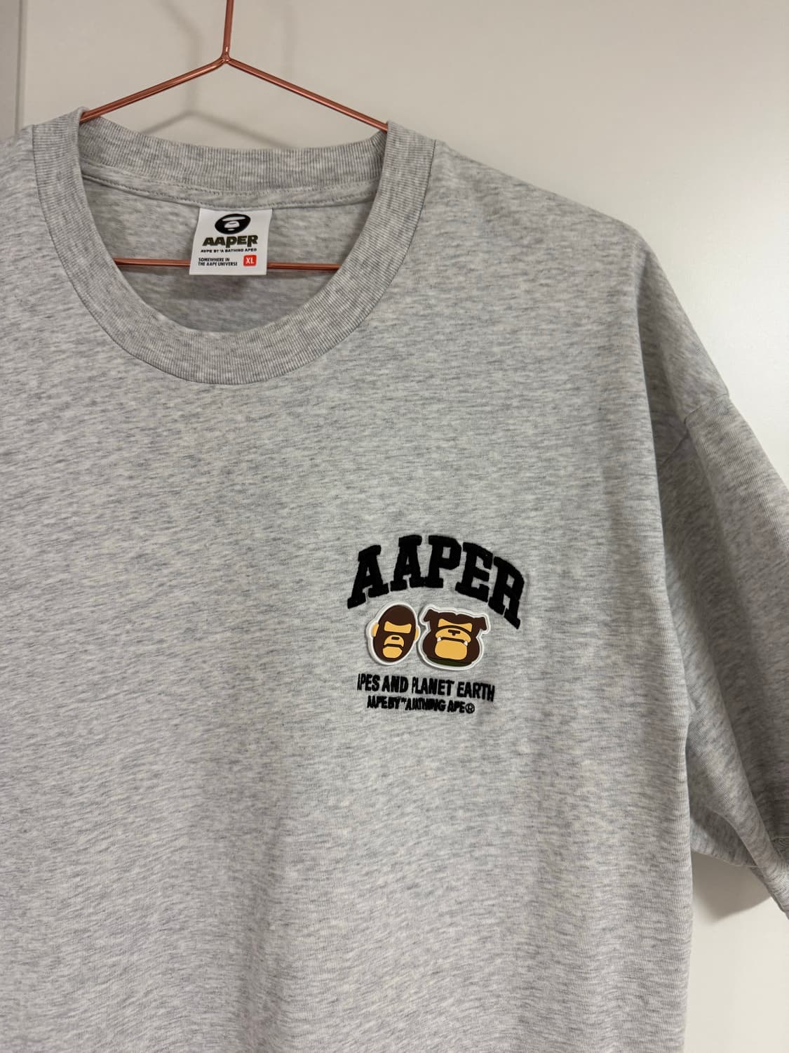 AAPE 반팔티 그레이 XL 상품이미지2