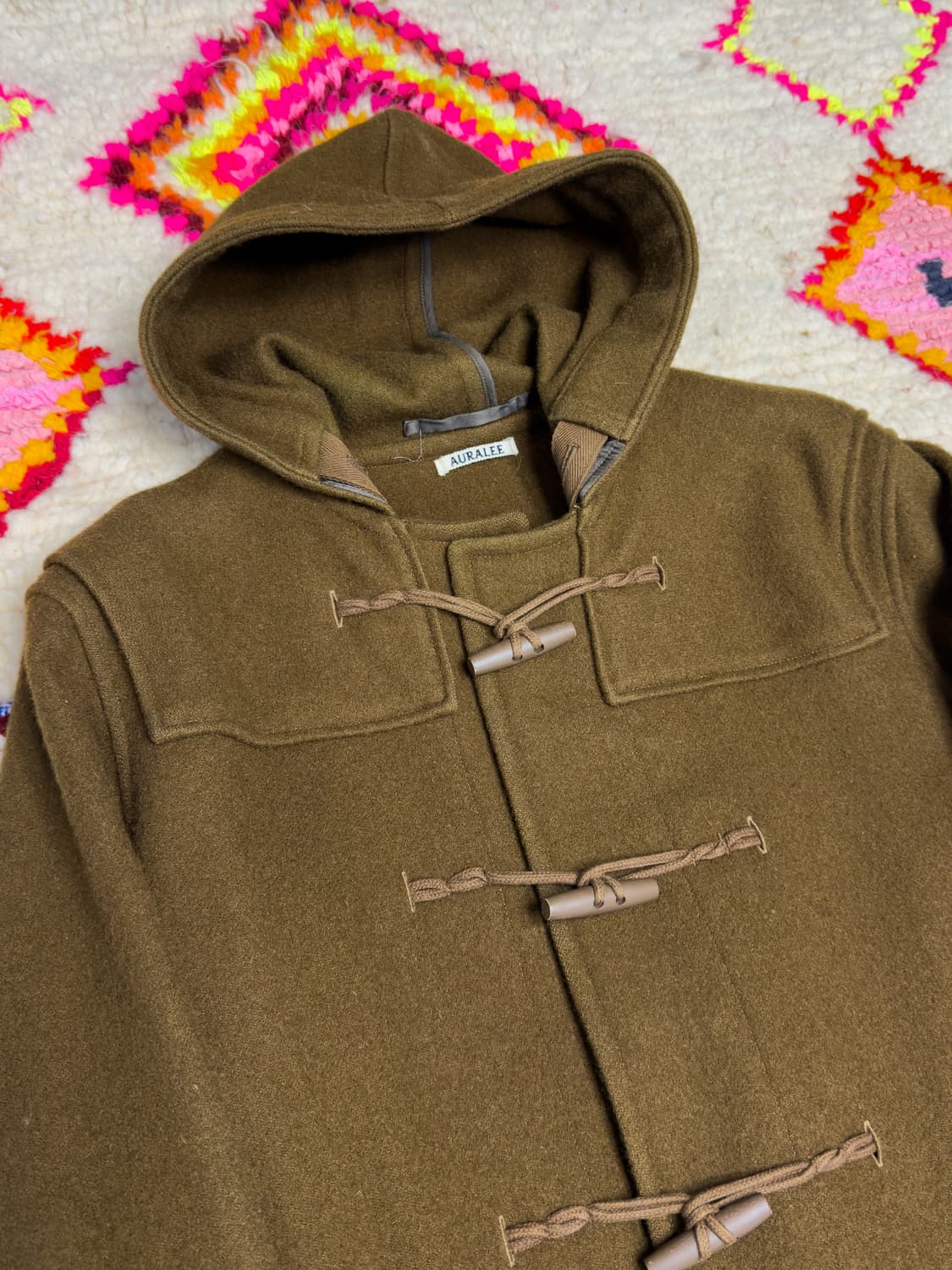 오라리 하드 멜튼 더플코트 상품이미지2