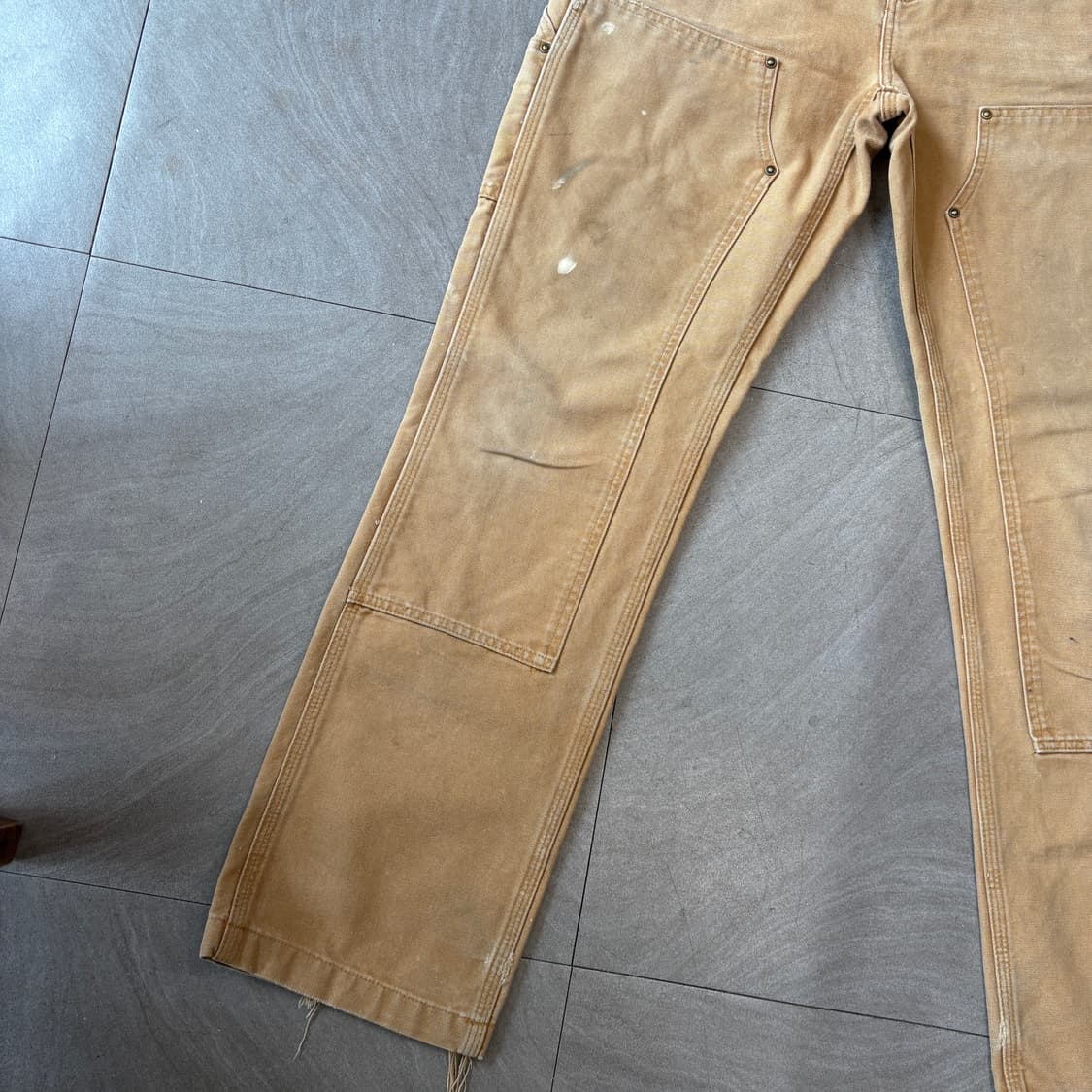칼하트 정품 브라운 더블니 팬츠 바지 상품이미지3