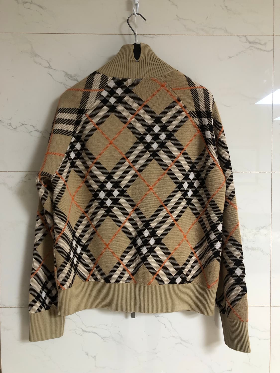 버버리 체크 울 모헤어 블렌드 재킷 상품이미지4