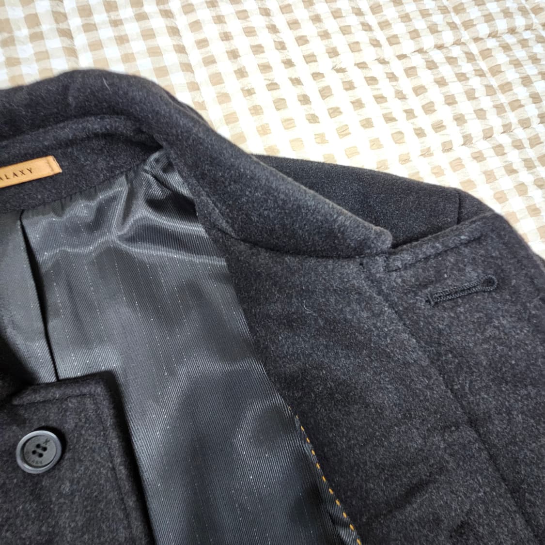 갤럭시 울 캐시미어 하프코트 남자100 상품이미지7