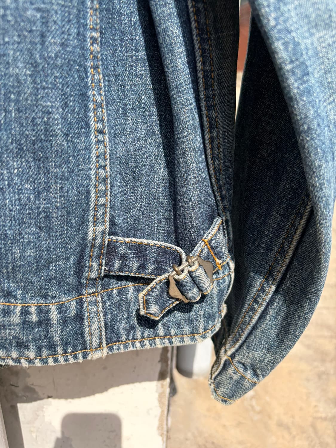 Old Uniqlo 데님 집업 워크 자켓 상품이미지6