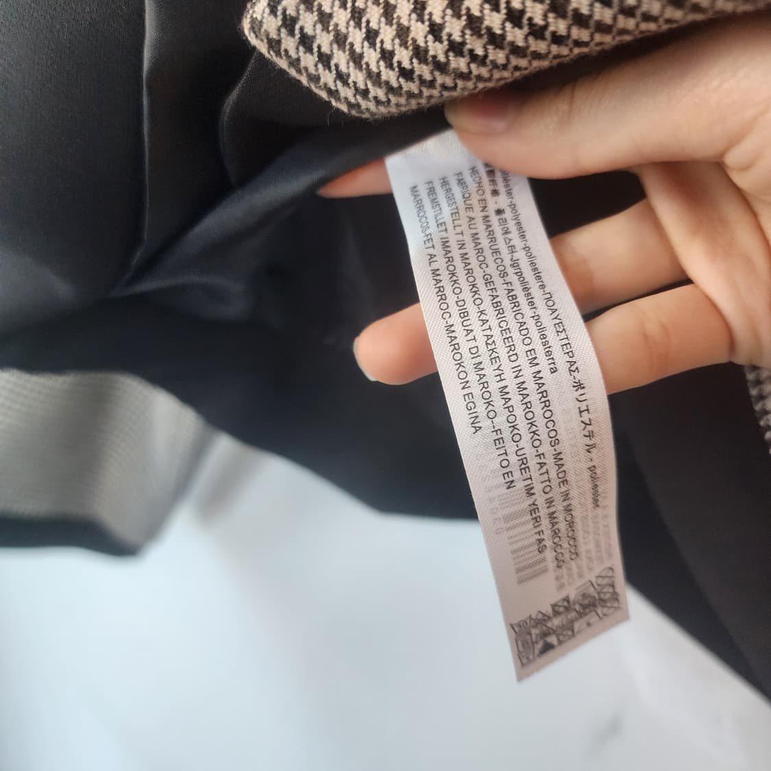 자라 하운드투스 체크 크롭 자켓 상품이미지5