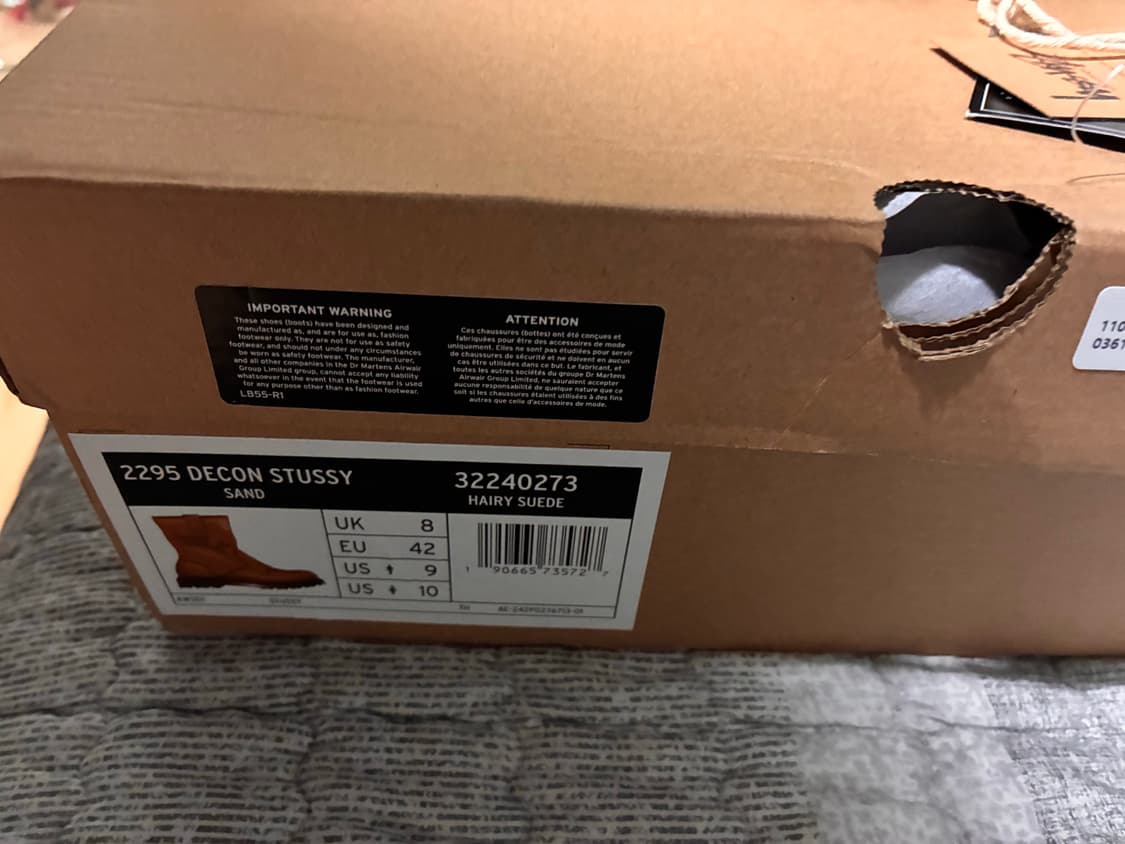 닥터마틴x스투시 데콘 스웨이드 엔지니어부츠 상품이미지3