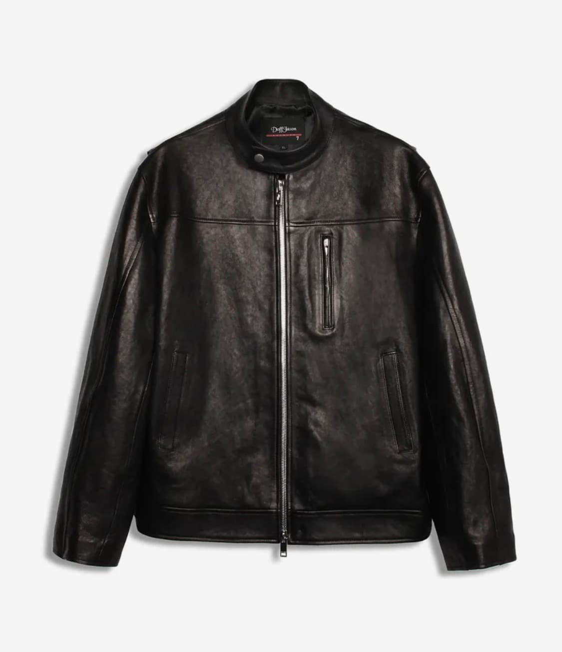 도프제이슨 스탠드카라 레더자켓 상품이미지1