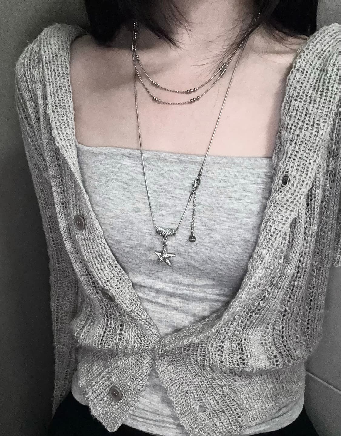 Star Ball Chain Necklace (일체형 X) 상품이미지2