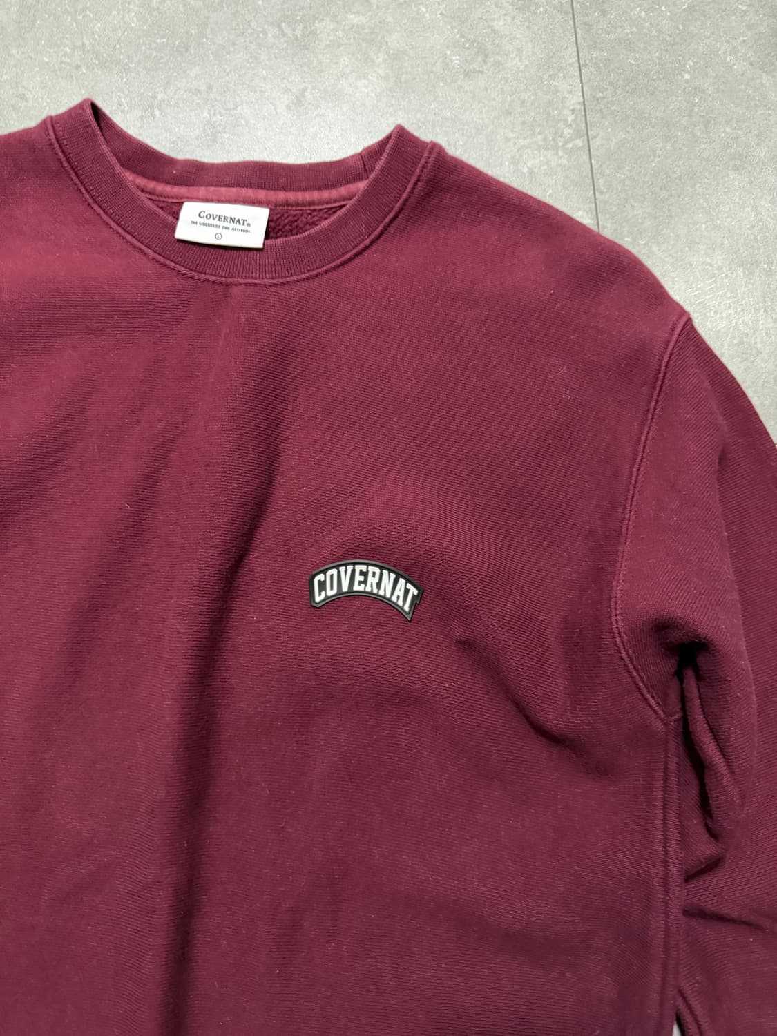커버낫 빈티지 버건디 스웻셔츠  100size   상품이미지3