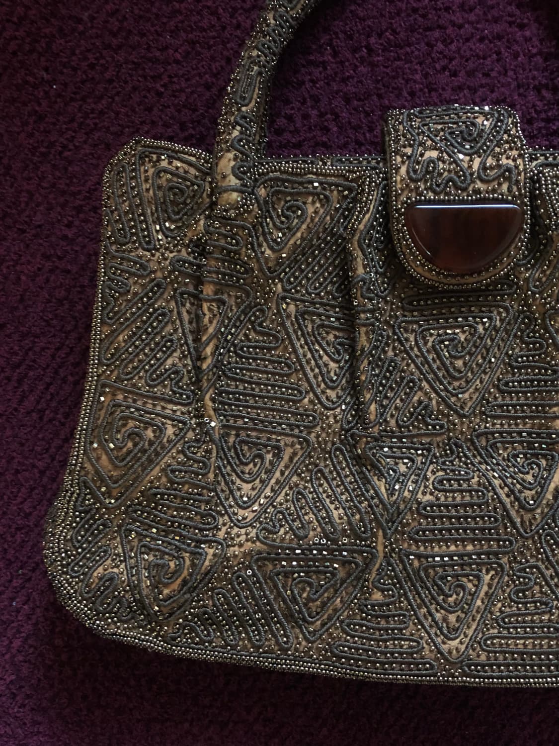 Beaded Tribal Pattern Handbag 상품이미지3