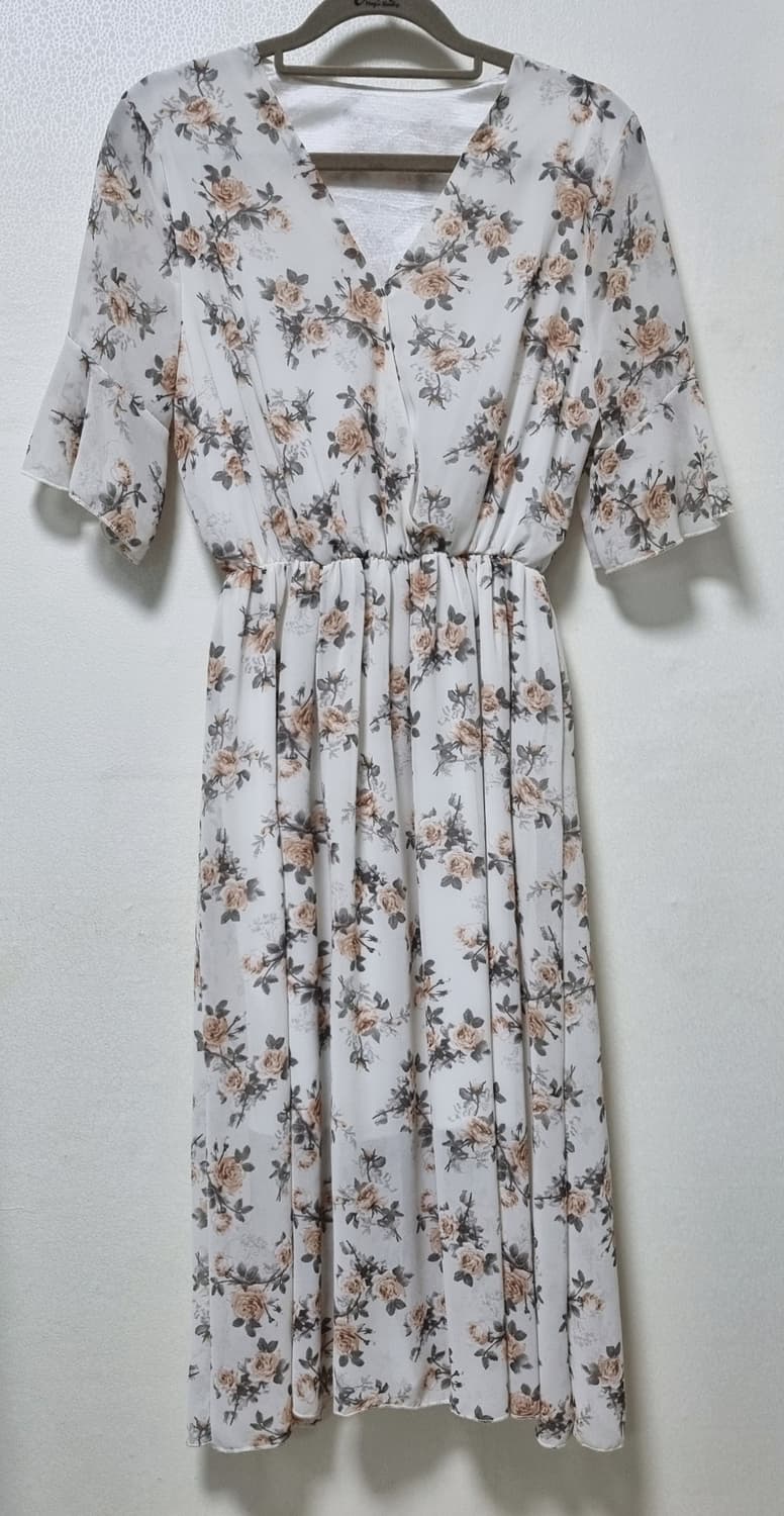 반팔 플라워 원피스3개 상품이미지4