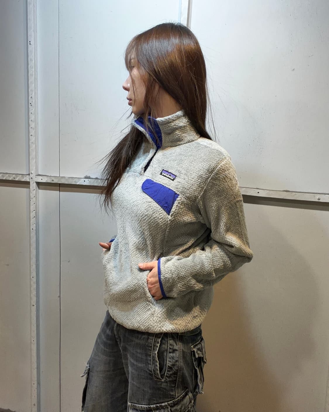 90s PATAGONIA synchilla gray fleece  상품이미지3